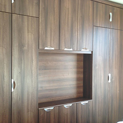 wood grain fitted wardrobes