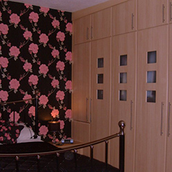 fitted wardrobes wood grain